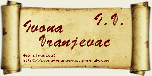 Ivona Vranjevac vizit kartica
